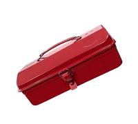 Heavy Duty Metal Tool Box Featuring Comfortable Grip Spacious Interior for Workshop Use Portable Tool Box