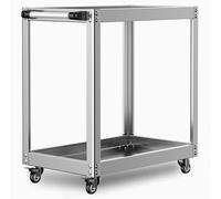 Heavy-Duty Metal Tool Cart with Wheels 4-Tier for Garage and Workshop Large Capacity Rolling Tool Storage Utility Trolley for Tools and Equipment