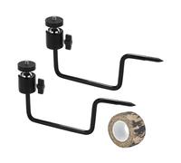 Heavy Duty Metal Tree Camera Mount, 2 Pieces Security Camera Bracket for Wall Tree Hiking Camping Wildlife Night Photography Video Outdoor Trail Monitoring Home Yard Garden