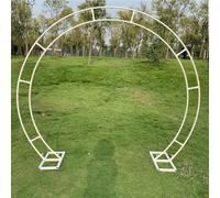 Heavy Duty Metal Wedding Arch - Rust-Resistant Moongate Arbor for Rose Climbing Plants - Durable Outdoor Ceremony Decoration Elegant Garden Trellis