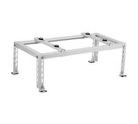 Heavy Duty Mini Split AC Stand Bracket Universal Outdoor HVAC Support Base Anti-Vibration Double Layer Ground Stand for Ductless Air Conditioners & Heat Pumps