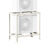 Heavy-Duty Mini Split AC Stand - Galvanized Steel Mount Bracket, Floor Base for Air Conditers, Supports 490lbs (220KG), 90x90x50cm, Ground Support System for Stabili