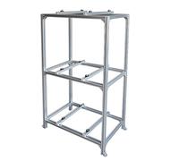 Heavy Duty Mini Split Air Conditioner Stand - Ground Bracket for 9,000-18,000 BTU Heat Pump Systems, Three-Level Condenser Support, Durable & Reliable Installation