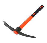 Heavy Duty Miniature Pick Mattock with Fiberglass Handle Garden Hand Tool for Gardening Digging & Camping Landscaping