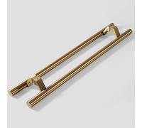 Heavy Duty Mirror Chrome Door Pull Handle - Modern Stainless Steel Barn Handle for Wooden Sliding Doors 40cm/16inch Gold FinishEntry Pull Bar