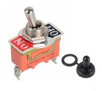 Heavy Duty Missile For Toggle Switch With Protective Cover For 12v Circuits Spst On Off Control Metal Threaded Design For Automotive And Household Appliances Industrial Grade Electrical Component