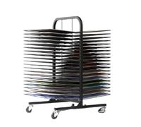 Heavy-Duty Mobile Art Drying Rack with Rolling Stand 20/40 Shelves Ideal for Classroom & Gallery Use Perfect for Artists & Art Students