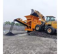 Heavy-Duty Mobile Jaw Crusher Crushing Plant - Hard Rock Mobile Crusher with Hydraulic Hammerhead and Copper Motor, Granite Crushing Production Line