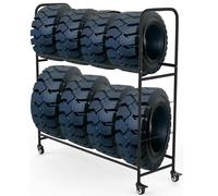 Heavy-Duty Mobile Tire Storage Rack with High Load Capacity for Workshop and Garage Organization