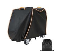 Heavy Duty Mobility Scooter Cover With Reflective Strip - Waterproof 420D Oxford Fabric, 2 Handles, 3 Buckles for Most 3 and 4 Wheel Electric Scooters (L 124 x 99 x 58 cm)