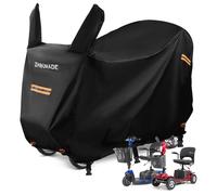 Heavy Duty Mobility Scooter Cover with Storage Bag,420D Oxford Waterproof Cover for Electric Scooter Ebike Windproof Wheelchair Accessories Rain Cover XL 144 * 68 * 99 cm