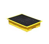 Heavy-Duty Modular Spill Containment Platform, Industrial Plastic Spill Pallet for Effective Spill Control & Environmental Safety, Solution for Hazardous Material Storage