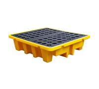 Heavy-Duty Modular Spill Containment Platform, Industrial Plastic Spill Pallet for Effective Spill Control & Environmental Safety, Solution for Hazardous Material Storage