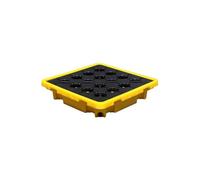 Heavy Duty Modular Spill Containment Platforms - Industrial Leak-Proof Plastic Pallets for Oil Drums & Labs, 120x60x10cm, Ultimate Spill Control Solution, Durable & Efficient