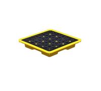 Heavy Duty Modular Spill Containment Platforms - Industrial Leak-Proof Plastic Pallets for Oil Drums & Labs, 120x60x10cm, Ultimate Spill Control Solution, Durable & Efficient