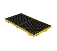 Heavy Duty Modular Spill Containment Platforms - Industrial Leak-Proof Plastic Pallets for Oil Drums & Labs, 120x60x10cm, Ultimate Spill Control Solution, Durable & Efficient