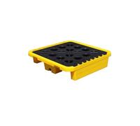 Heavy Duty Modular Spill Containment Platforms - Industrial Leak-Proof Plastic Pallets for Oil Drums & Labs, 120x60x10cm, Ultimate Spill Control Solution, Durable & Efficient