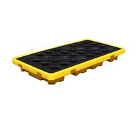 Heavy Duty Modular Spill Containment Platforms - Leak-Proof Plastic Pallets for Oil Drums & Labs, 120x60x10cm, Ultimate Spill Control Solution, Durable