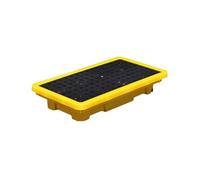Heavy Duty Modular Spill Containment Platforms - Leak-Proof Plastic Pallets for Oil Drums & Labs, 120x60x10cm, Ultimate Spill Control Solution, Durable