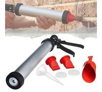 Heavy-Duty Mortar Pointing & Grouting Gun Set - Precision Brick Joint Filler with Multiple Nozzles for Tiling, Masonry, and Repair Work