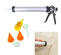 Heavy Duty Mortar Pointing & Grouting Gun Set Walls Tiles Fill Gaps Patio Slabs Cement Applicator Tool Durable