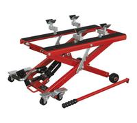 Heavy-Duty Motorcycle Hydraulic Scissor Lift With Frame Supports - 500Kg Load Capacity