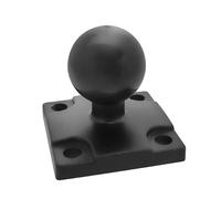Heavy Duty Motorcycle Phone Bracket 1" Rubber Ball Head 360 Degree Adjustable Mounting Square Base Outdoor Activity Quick Install Motorcycle Phone Bracket