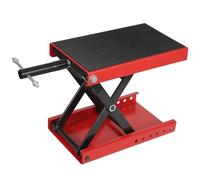 Heavy Duty Motorcycle Scissor Lift with Wheels,1100 Lbs Capacity, Extra Wide Steel Platform, Safety Pin, Reinforced Rubber Pad,for Motorcycles, ATVs, Dirt Bikes, Touring Cruisers