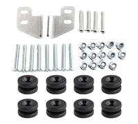 Heavy Duty Motorcycle Tail Bag Mounting Bracket Kit with METALs Clamps and Bolts for Side Luggage Case Storage Box Accessories, For Easy Install