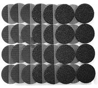Heavy Duty Mounting Adhesive Tape,Industrial Strength Hook Loop Dots Double Sided Sticky Back Carpet Gripper Pad Wall Mounting Coins Black (24pairs/5cm Diameter)