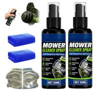 Heavy Duty Mower Cleaner Degreaser, 50/100ml Lawn Mower Cleaner Spray,Non-Stick Lawn Mower Deck Spray,Fast Acting Grease Remover & Surface Cleaners for Lawn Mowers, Tractors & Tools
