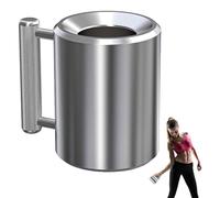 Heavy Duty Mug - Dumbbell Cups | Fitness Sports Water Cup | Stainless Steel Stumbell Shape Mugs | Anti-slip Ergonomic Portable Heavy Metals for Beer Fitness Water Boxing Sports Training