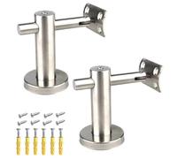 Heavy Duty Multi-Angle Adjustable Stair il Bracket - 2 Pack with Mounting Screws for Staircase Safety Home Decor Shopping Malls Curved Bottom Design
