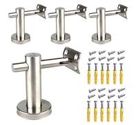Heavy Duty Multi-Angle Adjustable Stair il Bracket - 4 Pack with Mounting Screws Ideal for Indoor Staircase Railing Curved Bottom Design for Home Decor & Shopping Malls