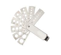 Heavy Duty Multi-Purpose Stainless Steel Fan Gauge for Carat Weight of Various Gemstones Cutting Gemmologist Equipment for Everyday Use