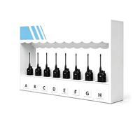 Heavy Duty Multi Slot Radio Charging Storage Holder Rack, Wall Mounted Multi-Device Two Way Walkie Talkie Organizer Stand for Industrial/Logistics/Outdoor