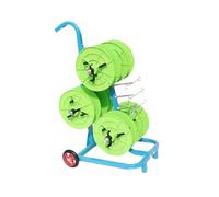 Heavy Duty Multi-Spool Wire Rack Dispenser,Cable Holder with 6 Storage Tray,4 Adjustable Rods and Wheels,330 LBS Capacity,for Electrical Retail Use