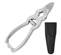 Heavy Duty Nail Clippers for Thick & Hard Nails - Professional Stainless Steel Toenail Cutter, Sharp Precision Non-Slip Grip for Tough Stubborn Nails (Silver)