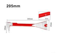 Heavy Duty Nail Removal Pry Bar with Dual Claw Design and Striking Face for for Precision Nail Pulling, Alloy Steel Construction with -Resistant Red(205mm)