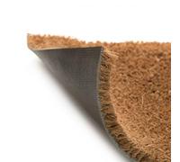 Heavy Duty Natural Coir Entrance Matting Reception Door Mat 17mm 1m & 2m Wide (2m x 1.25m)