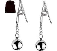Heavy Duty Nipple Clamps for Women Adjustable Weight Metal Nipple Clips, Non-Piercing Nipple Ring Body Jewelry, Adults Role Play Games, BDSM Toys Sweater mk9