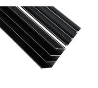 Heavy Duty No-Groove Sliding Door Hardware Kit - Complete 3-Track Set with Rails and Rollers for Wardrobes and Closets(Black,270cm/8.9ft)