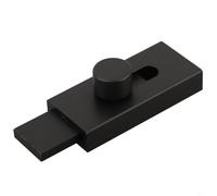 Heavy duty no hole punch door bolt latch, thickened aluminum alloy lock for security on home doors, hotel rooms, barns, sheds, and cabinets