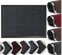 Heavy Duty Non-Slip Barrier Mat - Dirt Trapper Shoe Scrapper Absorbent Rubber Mats - For Floor Kitchen Entrance Rugs Carpet Runner Front Door - Machine Washable - Light Weight (Blue, 60 x 90)