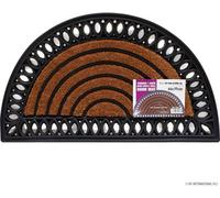 Heavy Duty Non Slip Door Mat Home Semi Circle Grill Rubber Natural Coco 40 X 70