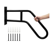 Heavy-Duty Non-Slip Handrails Stair Rail for Outdoor Steps U-Shape Safety Handle Grab Bars for Gardens, Hotels, Schools, Porch Entry(Gold,58cm/22.8in)