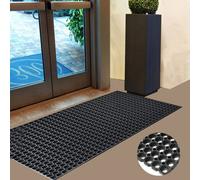 Heavy Duty Non Slip Honeycomb Rubber Outdoor Door Mat Dirt Catcher