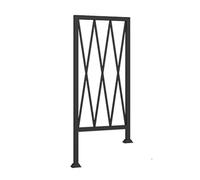 Heavy Duty Non-Slip Industrial il for Stairs - Metal Grab Bars for 1-3 Steps Perfect for Garage Porch Garden Loft Deck Outdoor Use (Black)