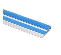 Heavy Duty Non-Slip Stair Nosing Protector, Self-Adhesive Aluminum Step Trim, Rust Resistant, Easy Installation, Protects Stair Surface and Corners,