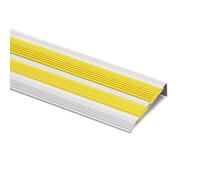 Heavy Duty Non-Slip Stair Nosing Protector, Self-Adhesive Aluminum Step Trim, Rust Resistant, Easy Installation, Protects Stair Surface and Corners,